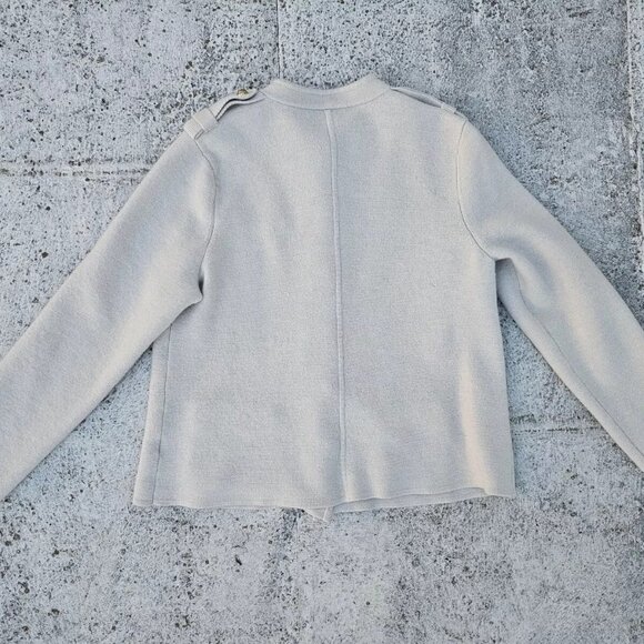 Talbots Petite Women Sweater Pure Merino Wool Long Sleeve Gold Tone Button XLP - Picture 7 of 10